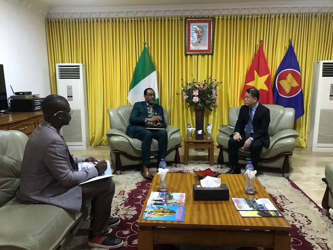 Talks in progress at the Embassy of Vietnam in Abuja